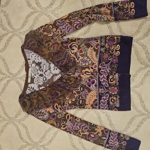 Blumarine Multicolor Patterned Sweater